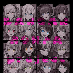 This is a pixiv picture whose title is ダンロン風 プロセカ まとめ.
