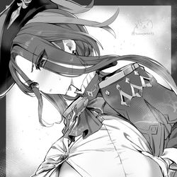 This is a pixiv picture whose title is 地脈異常でバストサイズアップ.