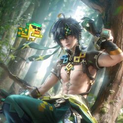 This is a pixiv picture whose title is Kinich🍃.