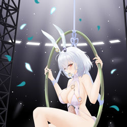 This is a pixiv picture whose title is 天狼星—至高乐园的白兔.