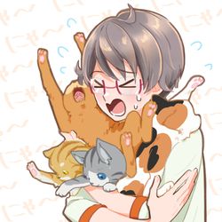 This is a pixiv picture whose title is わんぷり３４話.