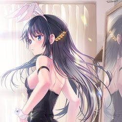 This is a pixiv picture whose title is バニーガールを着てみた澪.