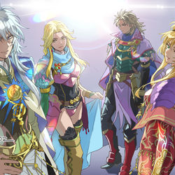This is a pixiv picture whose title is 最終皇帝×4.