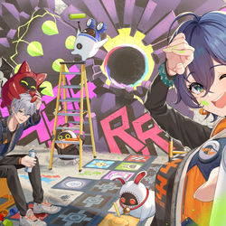This is a pixiv picture whose title is ボンプの友達が遊びに来たよ！.