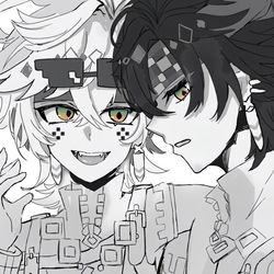 This is a pixiv picture whose title is キィニチとキィニチ(アハウ).