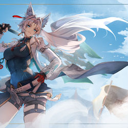 This is a pixiv picture whose title is The Merlin's Claw.