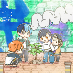 This is a pixiv picture whose title is Vivid BAD SQUAD.