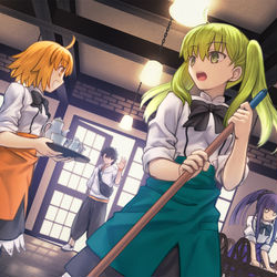 This is a pixiv picture whose title is 【リクエスト】いらっしゃいませ、店長さん！.