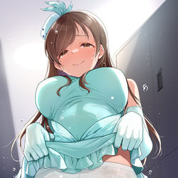 This is a pixiv picture whose title is 【380+】　「あの…あんまり見られると…」.