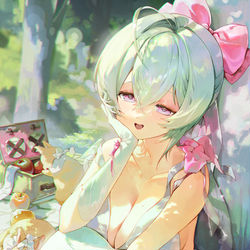 This is a pixiv picture whose title is 🌸Picnic🌸.