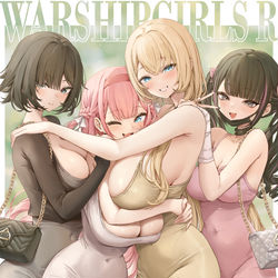 This is a pixiv picture whose title is 战舰少女R十周年贺图.