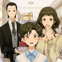 This is a pixiv picture whose title is Unexpected encounter at the mall.