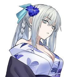 This is a pixiv picture whose title is 浴衣モルガン.