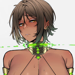 This is a pixiv picture whose title is 무엇이든 입어주는 오티스씨! - 목줄👮.