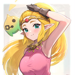 This is a pixiv picture whose title is ゼルダ姫.