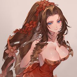 This is a pixiv picture whose title is エアリス.