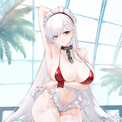 This is a pixiv picture whose title is ベルファスト(アズールレーン).