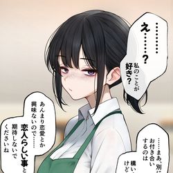This is a pixiv picture whose title is クール可愛い店員さん.