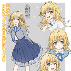 This is a pixiv picture whose title is 月山玲奈.