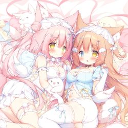This is a pixiv picture whose title is 🎀🤍.