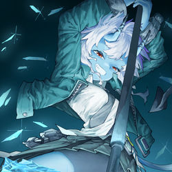 This is a pixiv picture whose title is 蒼角ちゃんかわいい！.