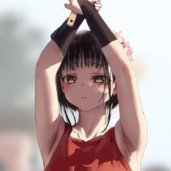 This is a pixiv picture whose title is ずっと結んでいた口もと.