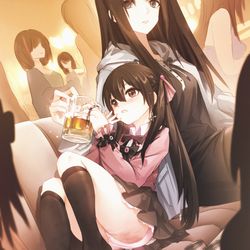 This is a pixiv picture whose title is 不胜酒力.