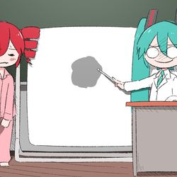 This is a pixiv picture whose title is ここ、テストに出ます.