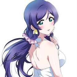 This is a pixiv picture whose title is 【純白の似合う彼女】　東條 希.