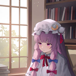 This is a pixiv picture whose title is 23日目　パチュリー.