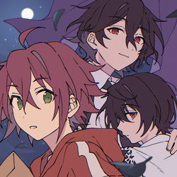 This is a pixiv picture whose title is いざよう月の歌.