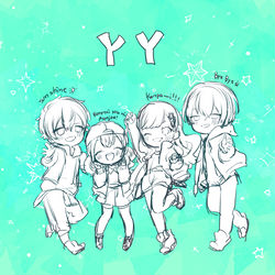 This is a pixiv picture whose title is 【プロセカ】ビビバスまとめ.