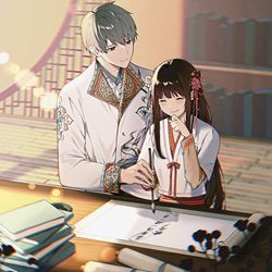 This is a pixiv picture whose title is 恋と深空9月分.