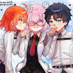 This is a pixiv picture whose title is ぐだマシュらくがきまとめ.