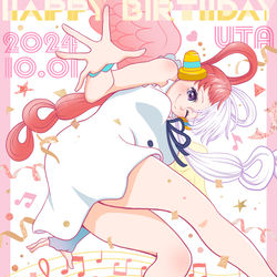 This is a pixiv picture whose title is HAPPY BIRTHDAY UTA 2024.