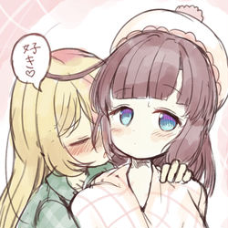 This is a pixiv picture whose title is 寝る前の告白.