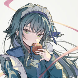 This is a pixiv picture whose title is 45日目 メイド月村.
