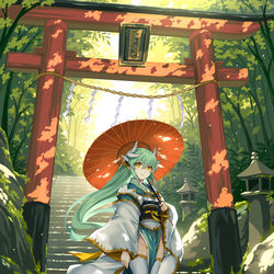 This is a pixiv picture whose title is 清姫⛩️.