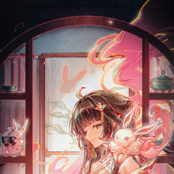 This is a pixiv picture whose title is 霊砂.