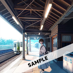 This is a pixiv picture whose title is 鉄道の旅.