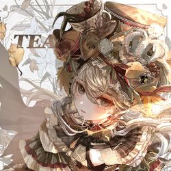 This is a pixiv picture whose title is 小さな秋の紅茶の妖精.