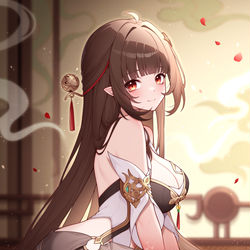 This is a pixiv picture whose title is 灵砂.
