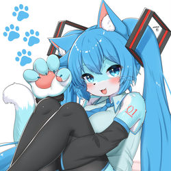 This is a pixiv picture whose title is ねこみく.