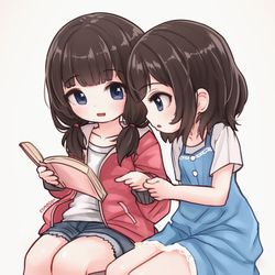 This is a pixiv picture whose title is Small Sheryn and Faeryn.