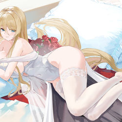 This is a pixiv picture whose title is ビスマルク(アズールレーン).