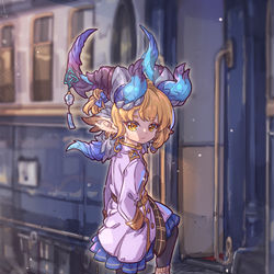 This is a pixiv picture whose title is 【摸鱼.oc】与蒂亚马特阿姨出门.