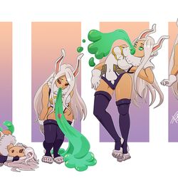 This is a pixiv picture whose title is Rumi Usagiyama skinsuit.