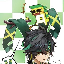 This is a pixiv picture whose title is 🐰？.