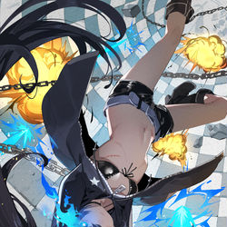 This is a pixiv picture whose title is ブラック★ロックシューター.