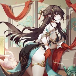 This is a pixiv picture whose title is 灵砂.